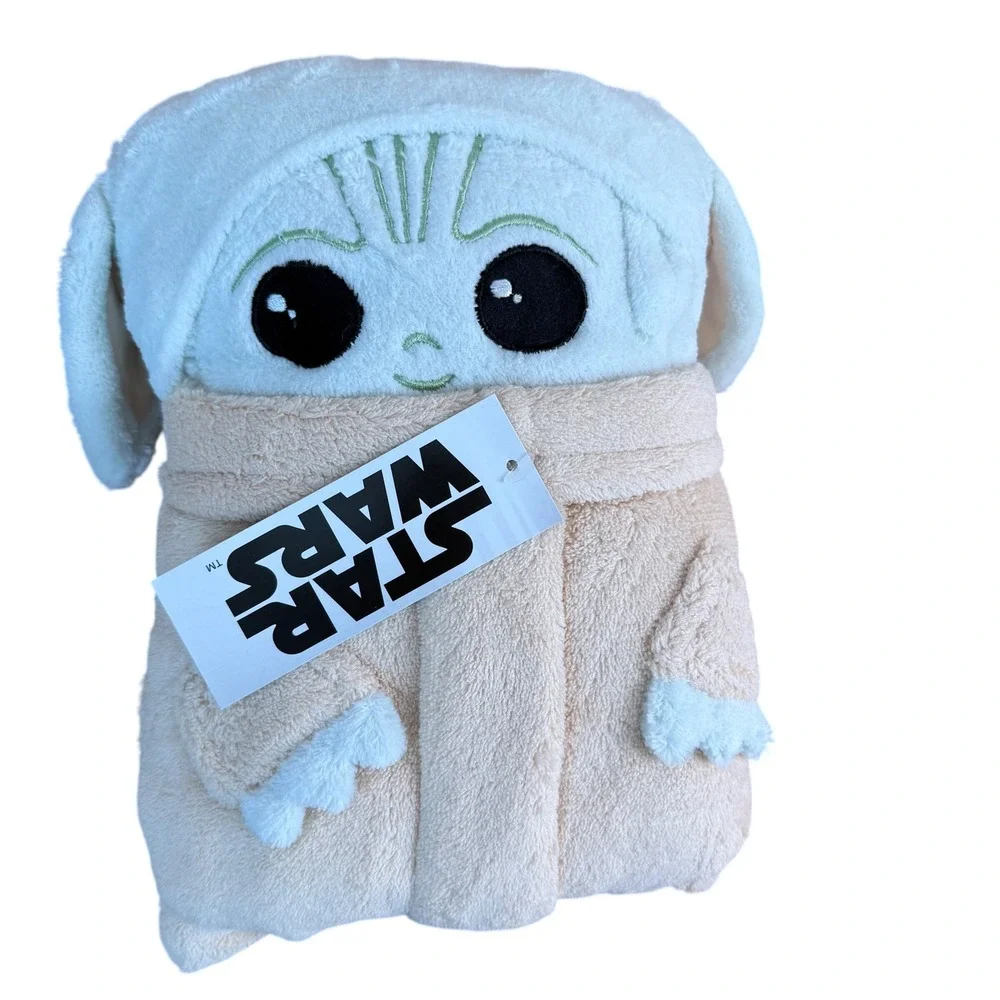 Star Wars The Child Grogu Plush Blanket‎ 30x40 inch New With Tags